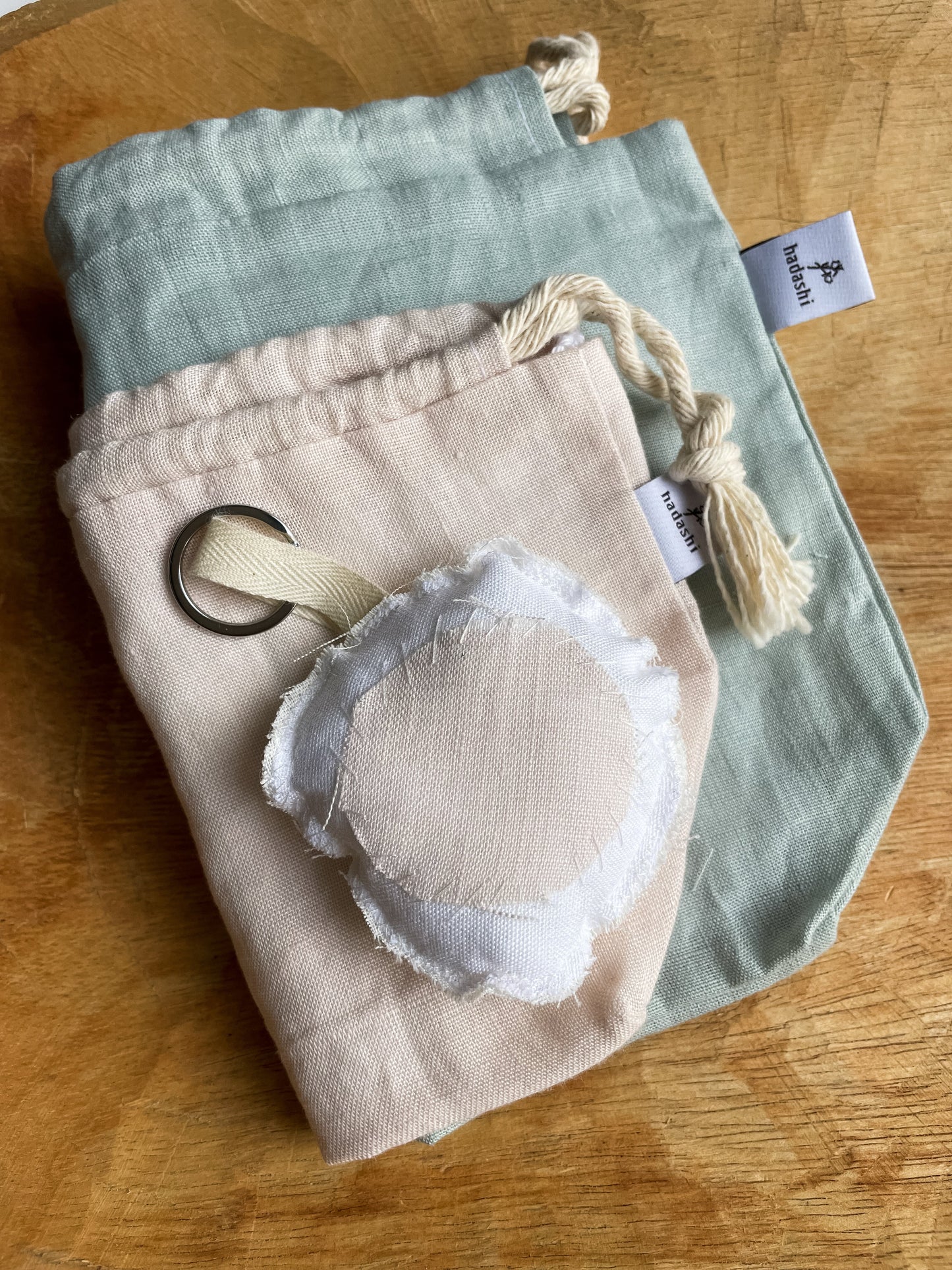 Linen lover Starter box (large+small) Green and pink