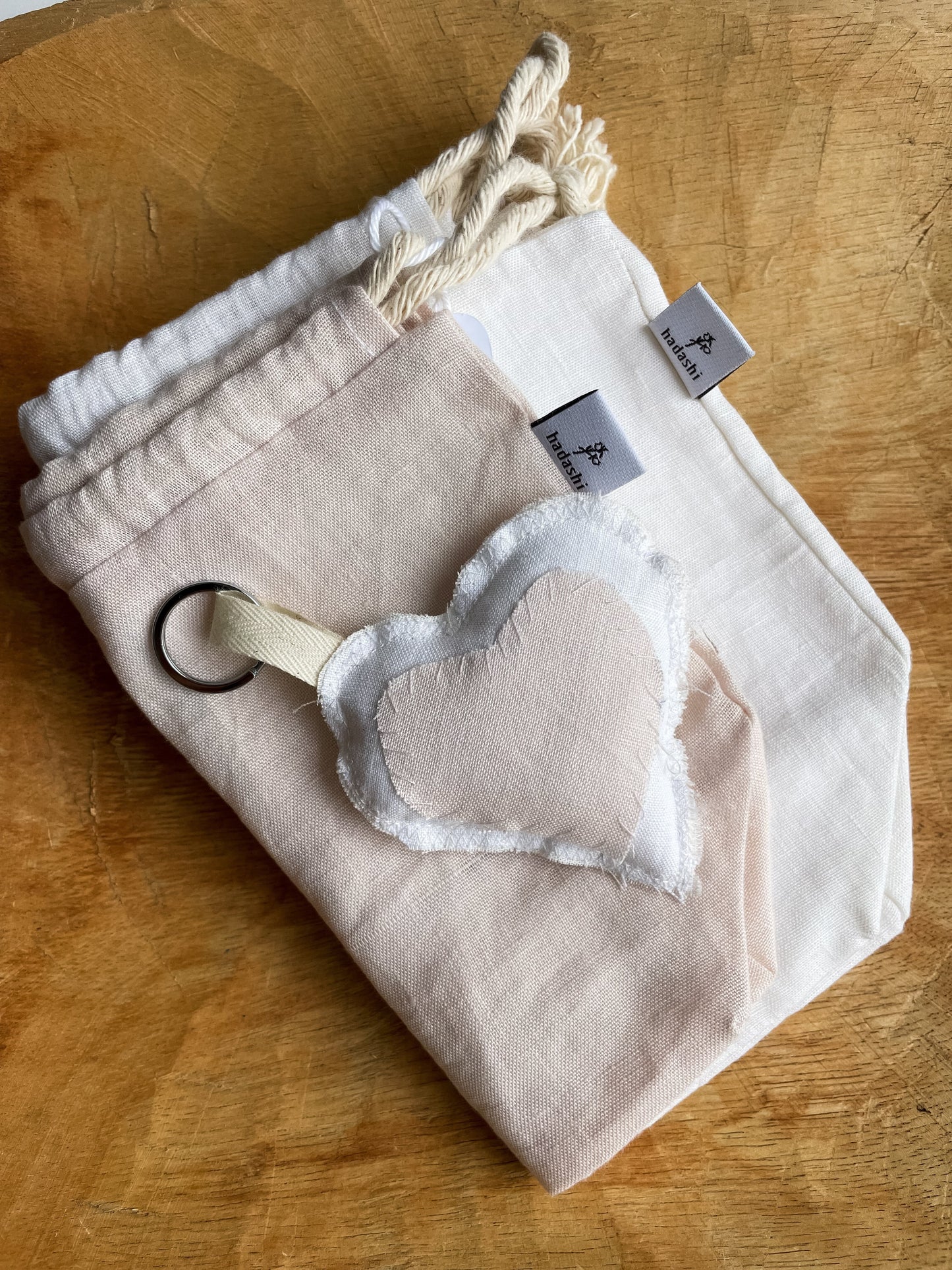 Linen lover Starter box (medium) White and pink