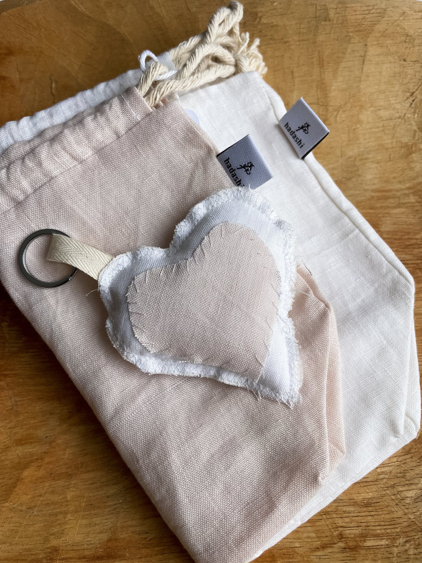 Linen lover Starter box (medium) White and pink